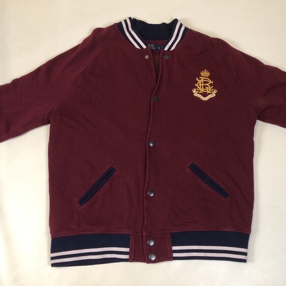 Polo Ralph Lauren Mens Embroidered Button Up Sweater Jacket Thermal Lined XL - Picture 2 of 11